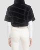 Gorski Women's Select Shearling Lamb Diagonal Bolero with Cropped Sleeves - 5