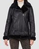 Gorski Women's Select Shearling Lamb Moto Zip Jacket - 3