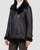 Gorski Women's Select Shearling Lamb Moto Zip Jacket - 4