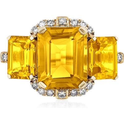 GOSHWARA GOSHWARA Gossip 18k Gold Moon Quartz Ring