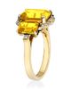 GOSHWARA GOSHWARA Gossip 18k Gold Opal & Diamond 3-Stone Ring - 3