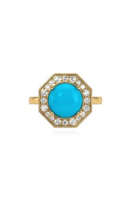 GOSHWARA GOSHWARA Rock n Roll 18k Gold Opal & Diamond Ring