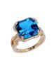 Goshwara Women's Gossip 18K Gold, Diamond & Blue Topaz Cocktail Ring - 1
