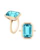 Goshwara Women's Manhattan 18K Yellow Gold & Blue Topaz Ring - 1