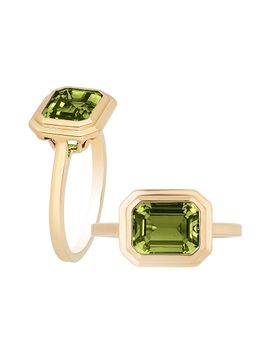 Goshwara Women's Manhattan 18K Yellow Gold & Peridot Ring