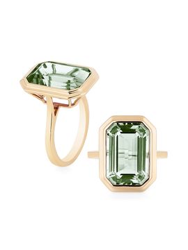 Goshwara Women's Manhattan 18K Yellow Gold & Prasiolite Ring
