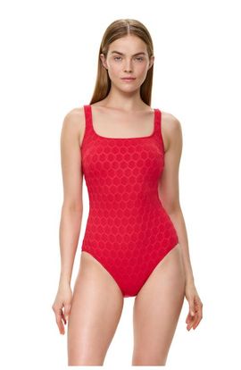 Gottex Gottex Chained Reaction Textured Square Neck One Piece 