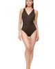 Gottex Gottex Golden Charm Textured Surplice One Piece Swimsuit - 2