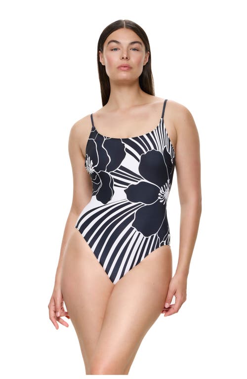Gottex Gottex Midnight Bloom Scoop Neck One Piece