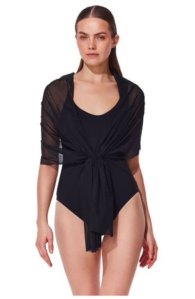 Gottex Gottex Yuri Flower Multi-Way Mesh One Piece