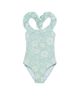 Gottex Kids Gottex Kids Girls' California Dreams Textured Square Neck Ruffle One Piece - 1