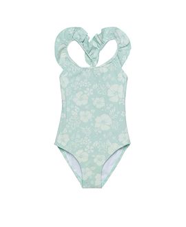 Gottex Kids Gottex Kids Girls' California Dreams Textured Square Neck Ruffle One Piece