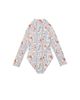 Gottex Kids Gottex Kids Girls' Floral Soul Textured Long Sleeve Zip Front One Piece - 3