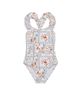 Gottex Kids Gottex Kids Girls' Floral Soul Textured Square Neck Ruffle One Piece - 1