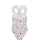 Gottex Kids Gottex Kids Girls' Floral Soul Textured Square Neck Ruffle One Piece - 2