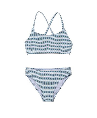 Gottex Kids Gottex Kids Girls' Forever Gingham Textured Criss Cross Strap Swim Set