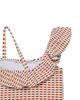 Gottex Kids Gottex Kids Girls' Forever Gingham Textured Ruffle Asymmetrical One Piece - 3