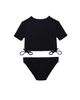 Gottex Kids Gottex Kids Girls' Freya Rib Short Sleeve Side Tie Swim Set - 2