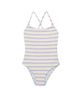 Gottex Kids Gottex Kids Girls' Lollipop Textured Criss Cross Back Adjustable One Piece - 1