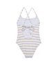 Gottex Kids Gottex Kids Girls' Lollipop Textured Criss Cross Back Adjustable One Piece - 2