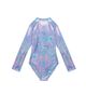 Gottex Kids Gottex Kids Girls' Marble Sparkle Long Sleeve Zip Front One Piece - 3