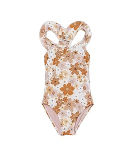Gottex Kids Gottex Kids Girls' Nostalgic Bloom Square Neck Ruffle One Piece Swimsuit