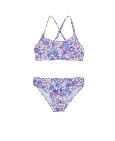 Gottex Kids Gottex Kids Girls' Vintage-Like Flower Criss Cross Strap Swim Set