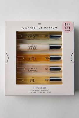 Gourmand Le Monde Gourmand Coffret de Parfum Purse Spray Fragrance Gift Set in Coffret Voyage at Urban Outfitters