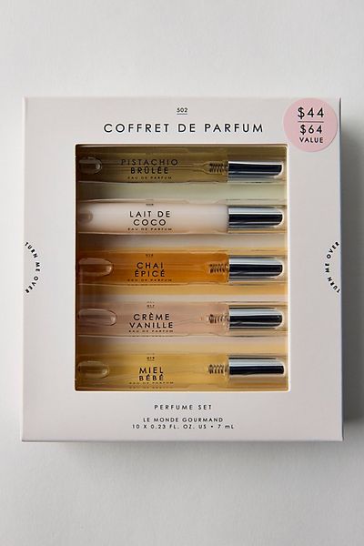 Gourmand Le Monde Gourmand Coffret de Parfum Purse Spray Fragrance Gift Set in Coffret Voyage at Urban Outfitters