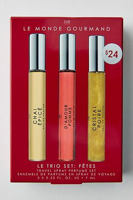 Gourmand Le Monde Gourmand Le Trio Travel Spray Perfume Set in Assorted at Urban Outfitters