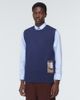 GR10K GR10K Embroidered cotton sweater vest - 3