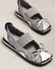 Grace Joy Ballet 2 Bow Slip-On Flats - 2