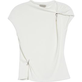 GRACE LING GRACE LING Relic Charms Jersey Mock Neck Top