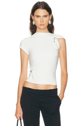Grace Ling Grace Ling Relic Charms Mock Neck Top