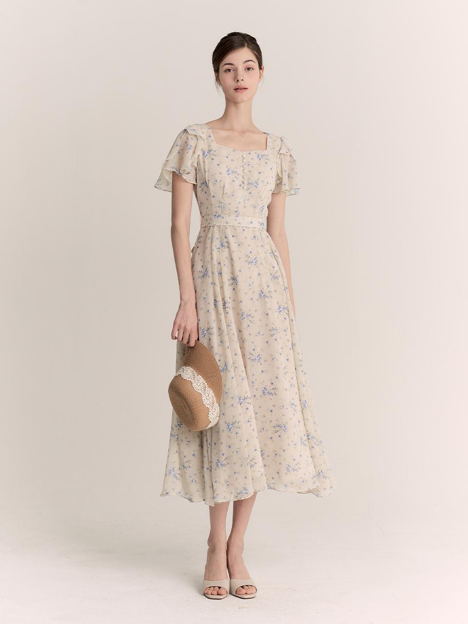 GRACE U Blanc Dress (Yellow)