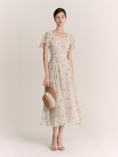 GRACE U Blanc Dress (Yellow)