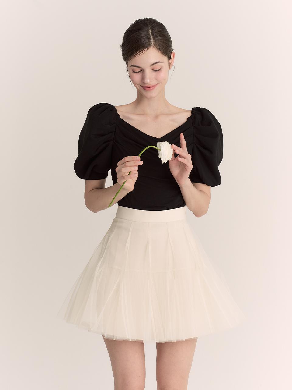 GRACE U Etoile Banding Sha Mini Skirt