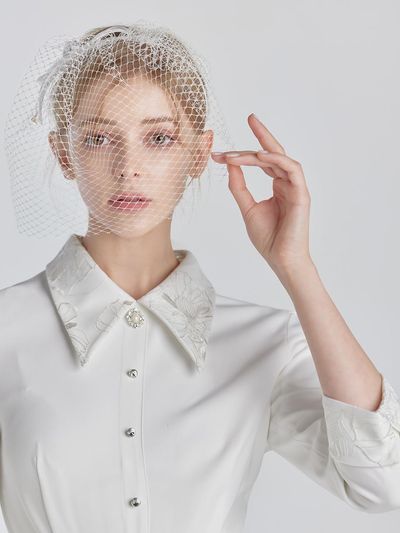 GRACE U Mesh Hairband (White)