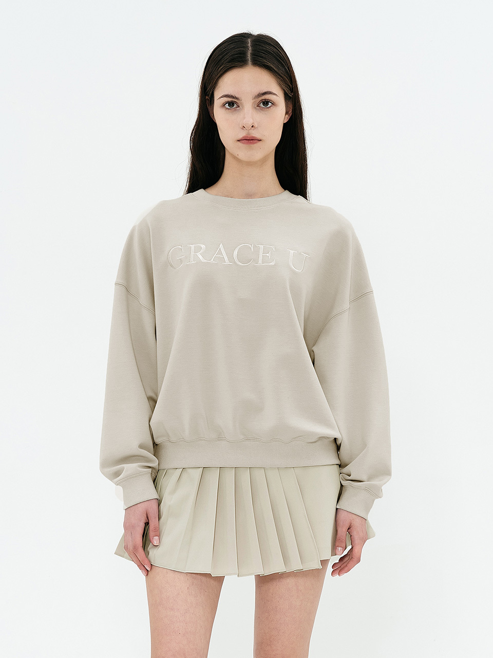 GRACE U Shara Sweatshirt_Beige