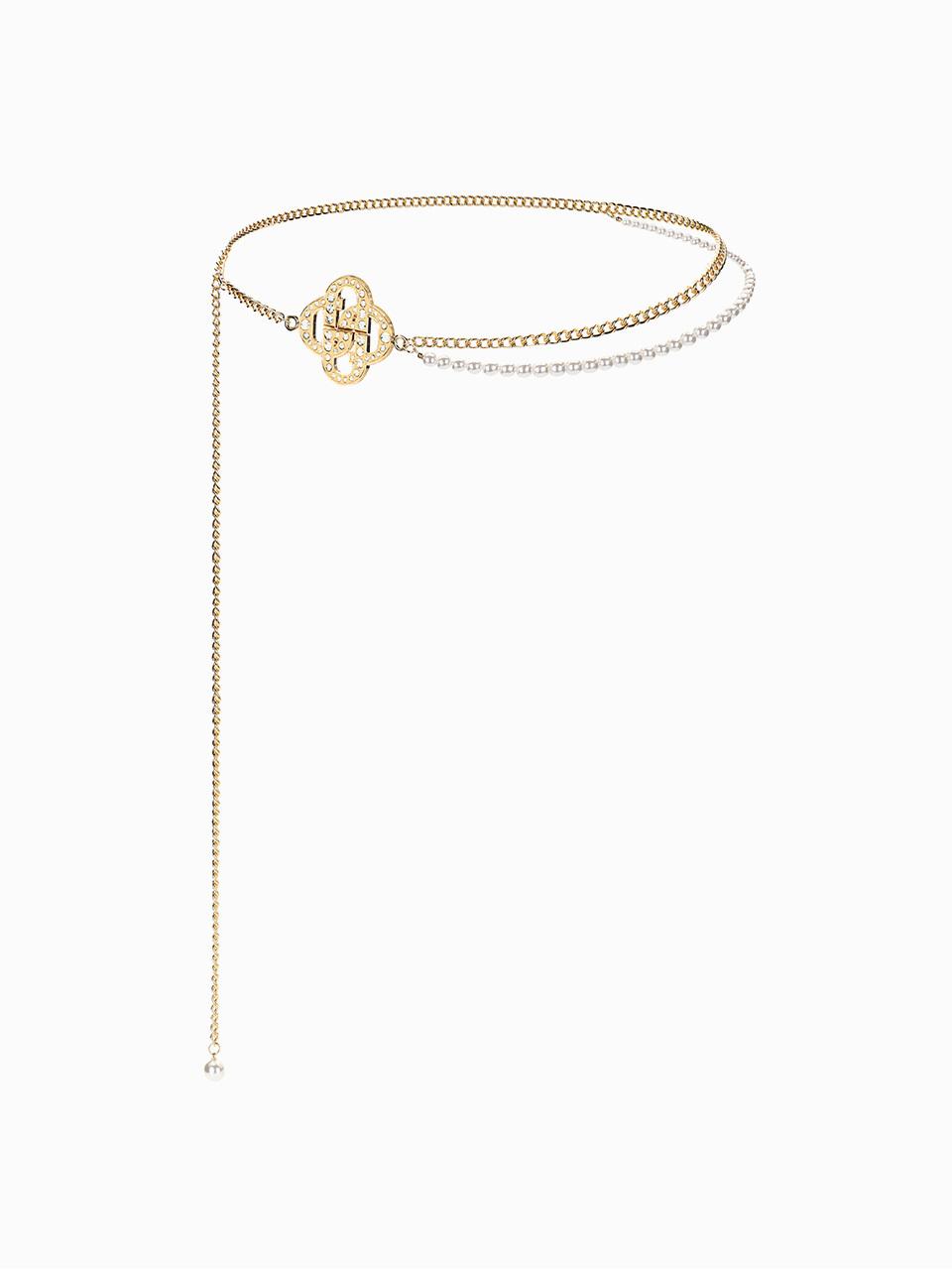 GRACE U Signature Logo Belt_Gold
