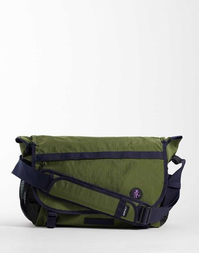 Gramicci Gramicci cross body messenger bag in olive green