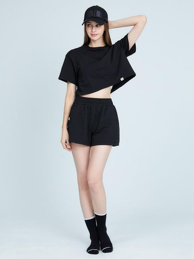 GRANDE LINE Round T-shirt Short Pants Set Yoga [11COLOR]