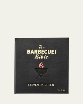 Graphic Image "The Barbecue Bible" Leather Bound Book by Steven Raichlen, Personalized