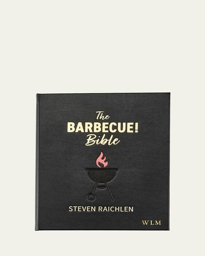 Graphic Image "The Barbecue Bible" Leather Bound Book by Steven Raichlen, Personalized