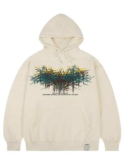 GRAVER [UNISEX] Oversized Free Hoodie_Beige