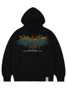 GRAVER [UNISEX] Oversized Free Hoodie_Black