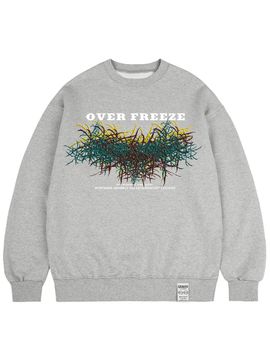 GRAVER [UNISEX] Oversized Freeze Sweatshirt_Gray