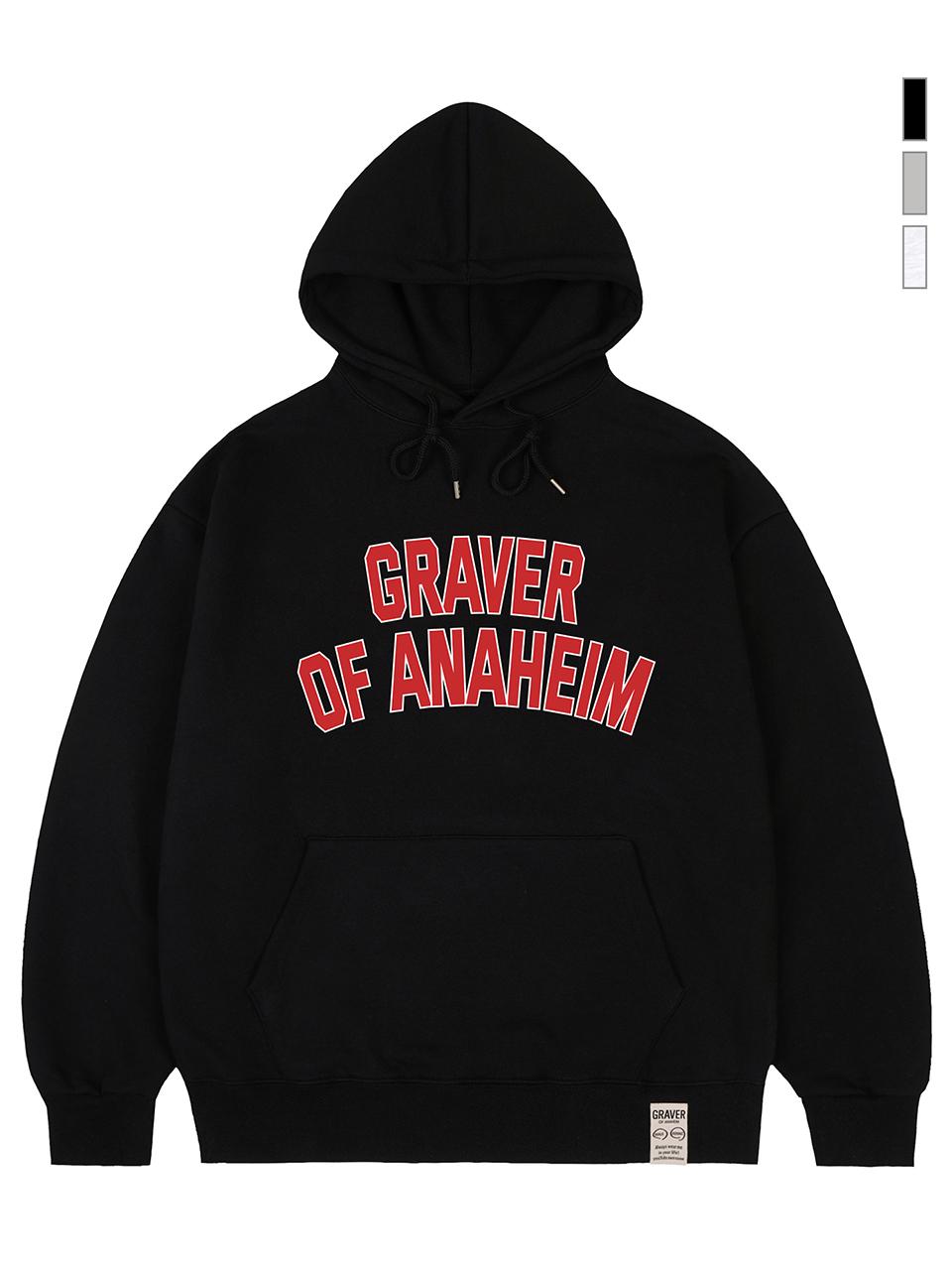 GRAVER Unisex Standard Arch Logo Cotton-Polyester Hoodie
