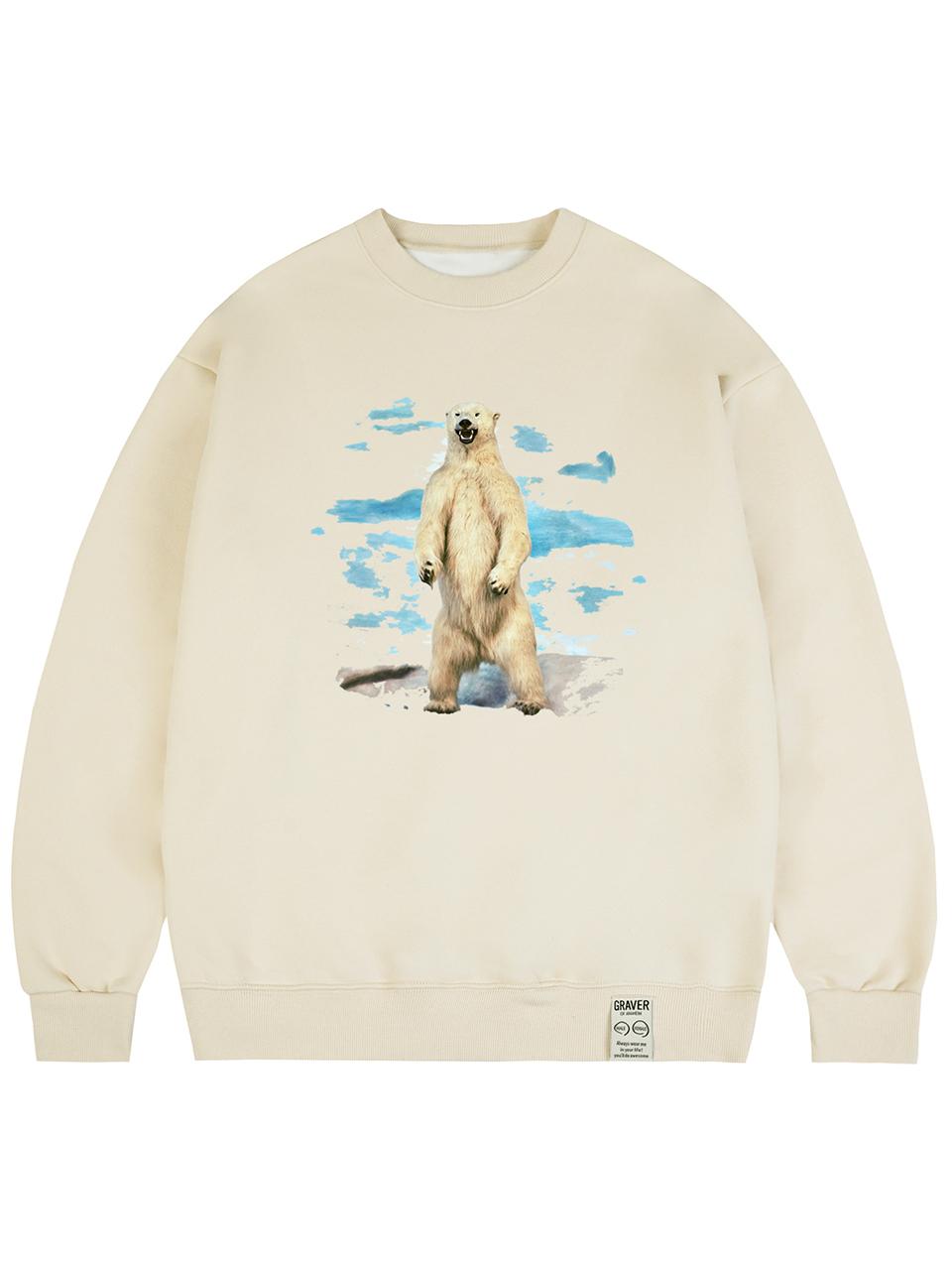 GRAVER Unisex Wild Polar B 4-Layer Sweatshirt [Beige]