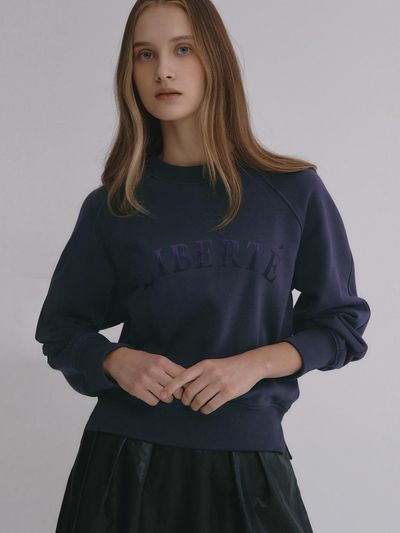 GRAYDATION French Terry Raglan Sleeve Sweatshirt NAVY
